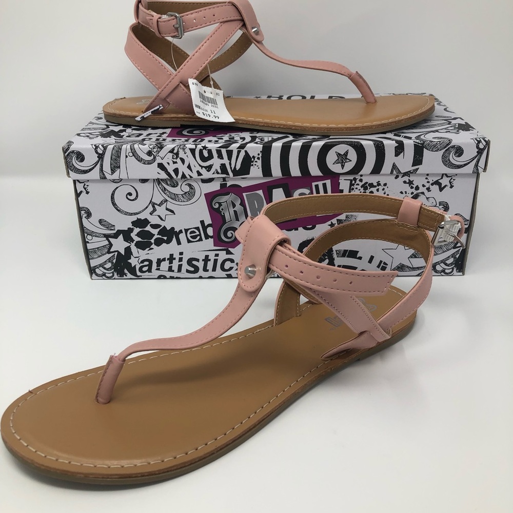 Brash ZODEN Pink Gladiator Sandals New With Box - Picture 3 of 4